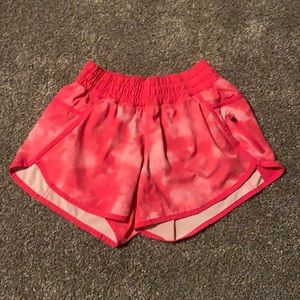 Pink Patterned LULU LEMON Shorts
